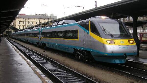 Скоростной поезд Пендолино в Чехии