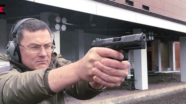 Пистолет ПЛ-15К. Кадр из видеопрезентации концерна Калашников