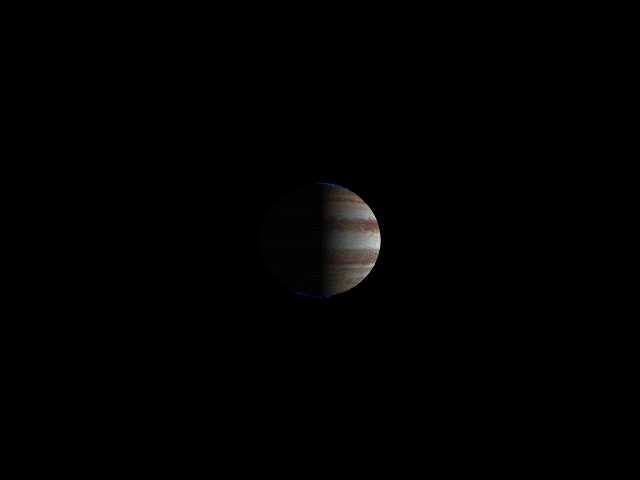 Видеозапись пролета Juno мимо полюсов Юпитера