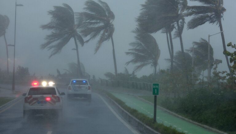 Ураган Ирма в городе Сан-Хуан в Пуэрто-Рико