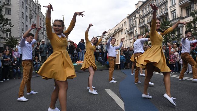 Во время празднования Дня города в Москве. 9 сентября 2017