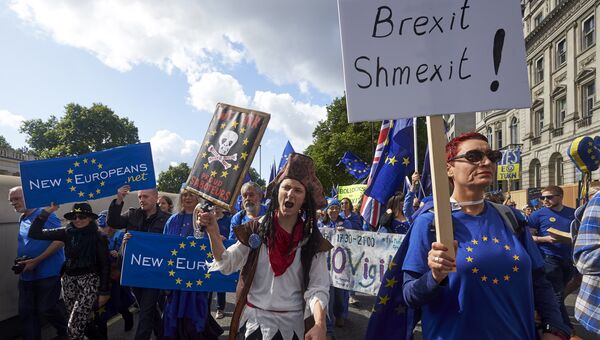Марш протеста против Brexit в Лондоне, Великобритания. Архивное фото