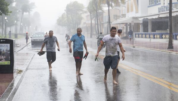 Ураган Ирма приближается к Майами, США. 9 сентября 2017