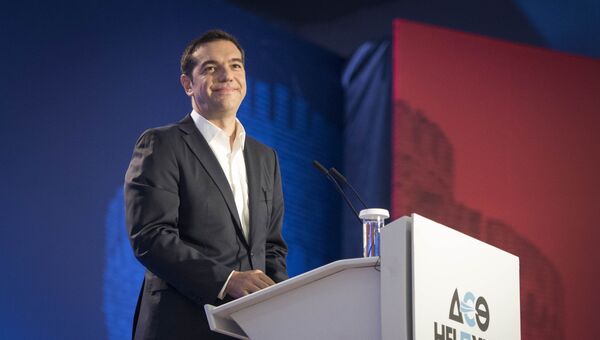 Премьер-министр Греции Алексис Ципрас на открытии 82-й Международной выставки в Салониках