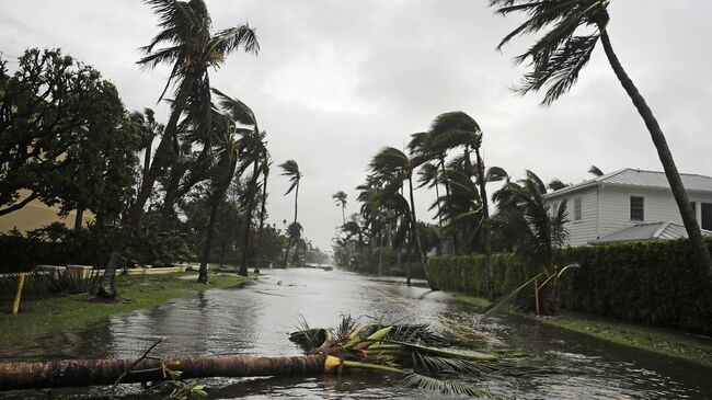 Последствия урагана Ирма во Флориде. 10 сентября 2017