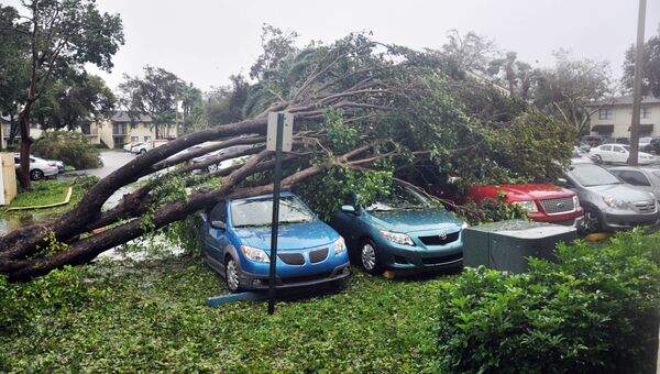 Последствия урагана Ирма в городе Майами, штат Флорида. 10 сентября 2017