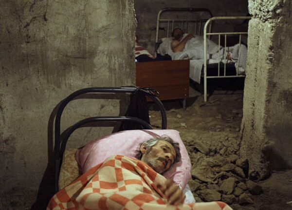 Раненый в госпитале в Цхинвали