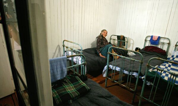 Лагерь беженцев в Северной Осетии 