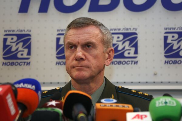 Представитель министерства обороны РФ генерал-полковник Анатолий Ноговицын