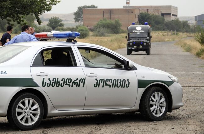 Полиция Грузии в окрестностях Тбилиси