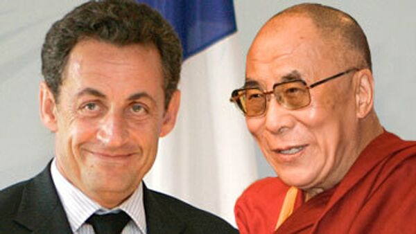 Николя Саркози и Далай-лама