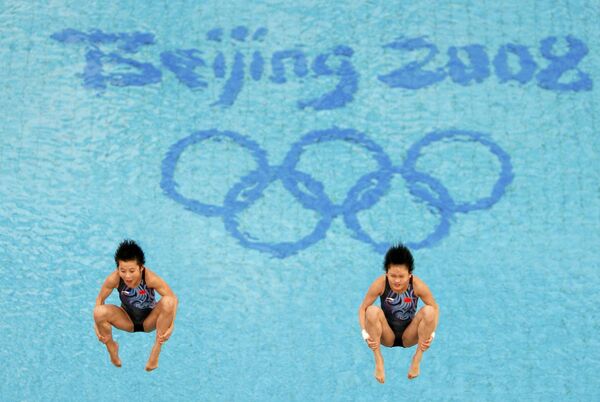 Китайские прыгуньи в воду Ван Синь и Чень Жолинь
