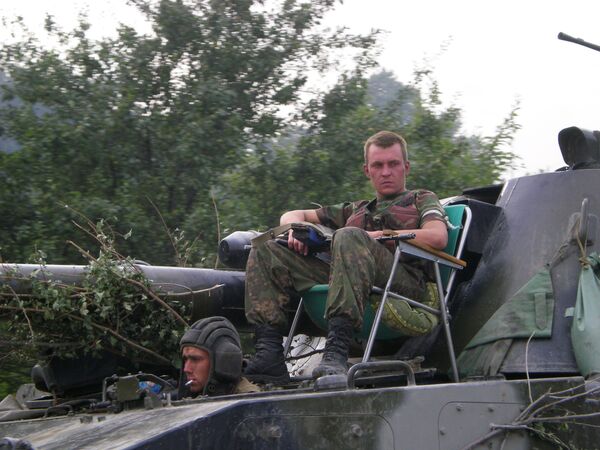 Российские войска в Осетии