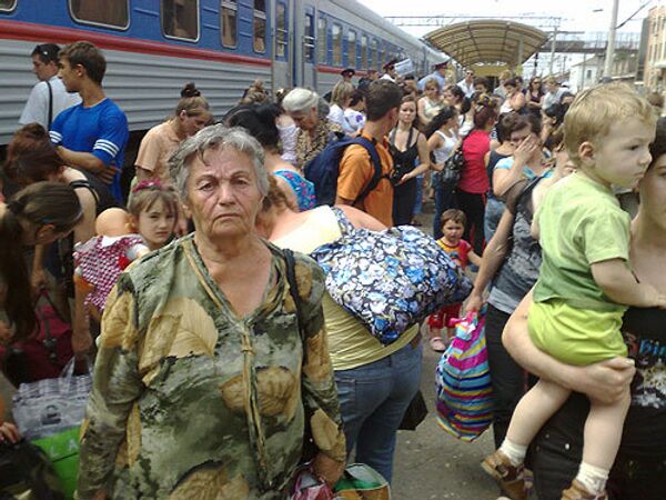 Беженцы из Южной Осетии в Краснодаре