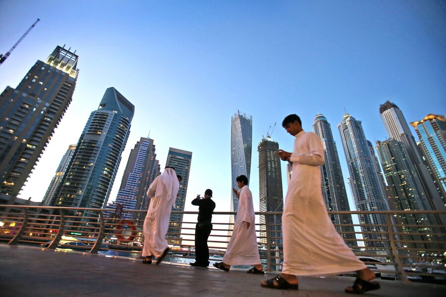 Туристы в Дубае 