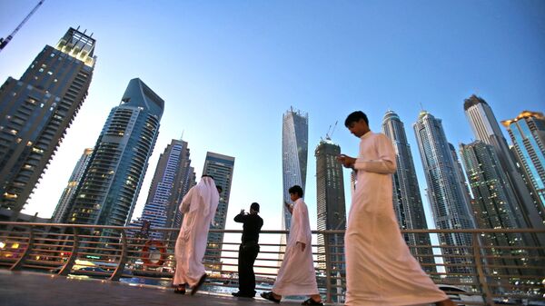 Туристы в Дубае 