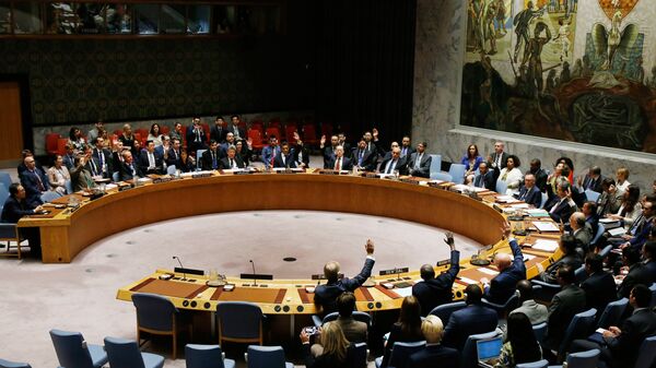 Совет Безопасности ООН голосует за принятие новой резолюции о санкциях в отношении КНДР. 11 сентября 2017