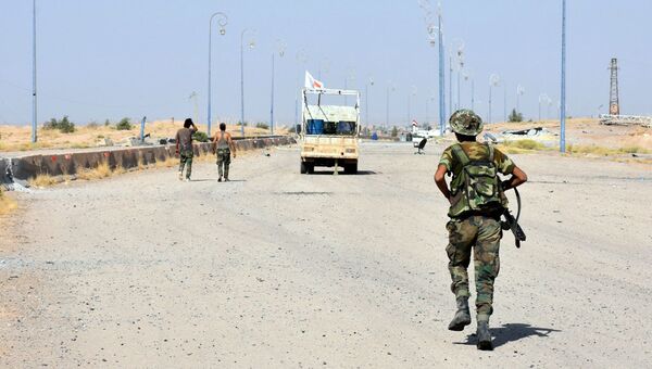 Сирийские военные в Дейр-эз-Зоре