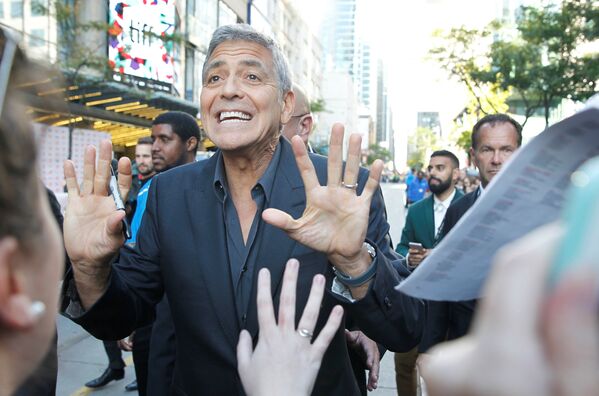 Актер Джордж Клуни на Международном кинофестивале в Торонто