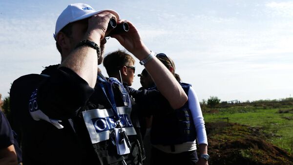 Наблюдатели ОБСЕ в Донецкой области. Архивное фото