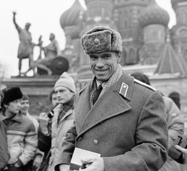Арнольд Шварценеггер на Красной площади. Архив