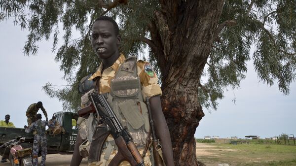 Вооруженный человек в Судане