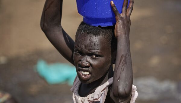 Беженка из Южного Судана в Биди-Биди, Уганда. Архивное фото