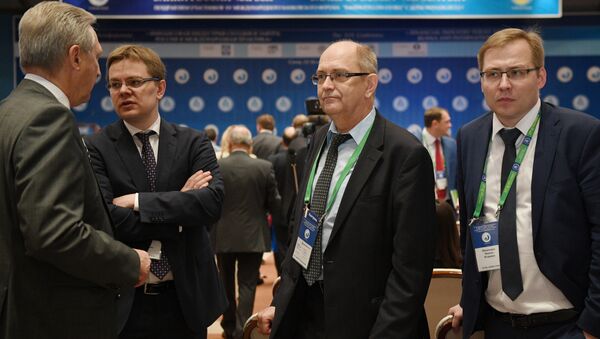 Участники на XV Международном банковском форуме Банки России – XXI век в Сочи. 14 сентября 2017