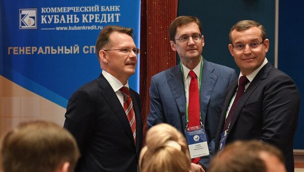 Участники на XV Международном банковском форуме Банки России – XXI век в Сочи. 14 сентября 2017