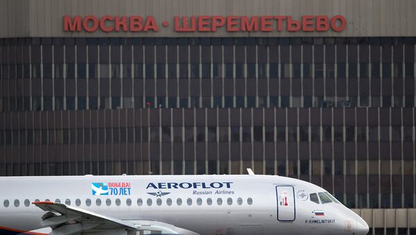 Самолет Аэрофлота в аэропорту Шереметьево. Архивное фото
