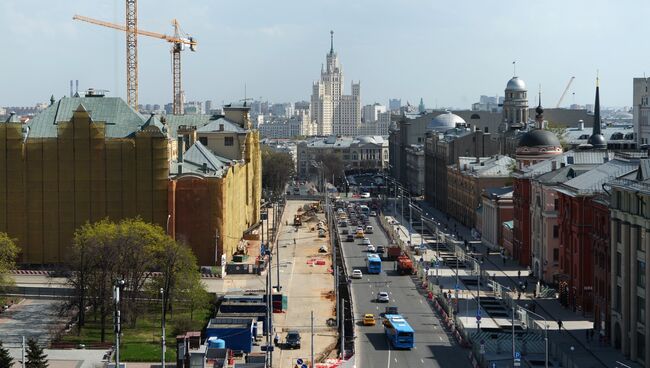 Вид на Политехнический музей на Лубянке. Архивное фото