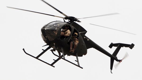 Вертолет частной военной компании DynCorp в Багдаде, Ирак