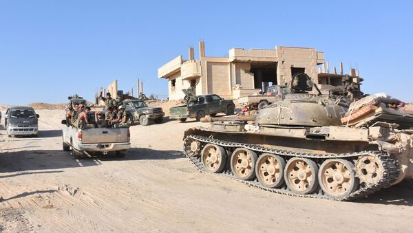 Сирийские военные в Дейр-эз-Зоре