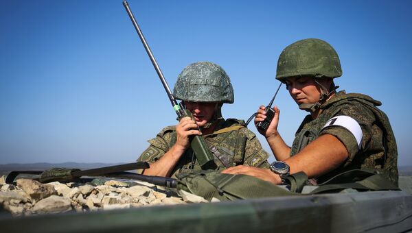Военнослужащие во время тактико-специальных учений Новороссийского гарнизона Южного военного округа. 15 сентября 2017