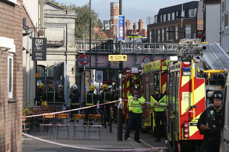 Ситуация у станции метро Parsons Green в Лондоне. 15 сентября 2017