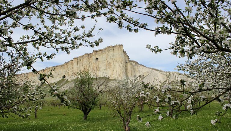 Белая скала в Белогорском районе Крыма