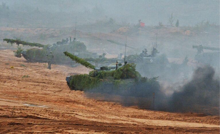 Военная техника во время совместных стратегических учений вооружённых сил России и Белоруссии Запад-2017