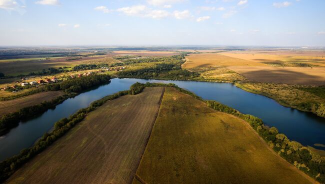 Вид на поля Краснодарского края