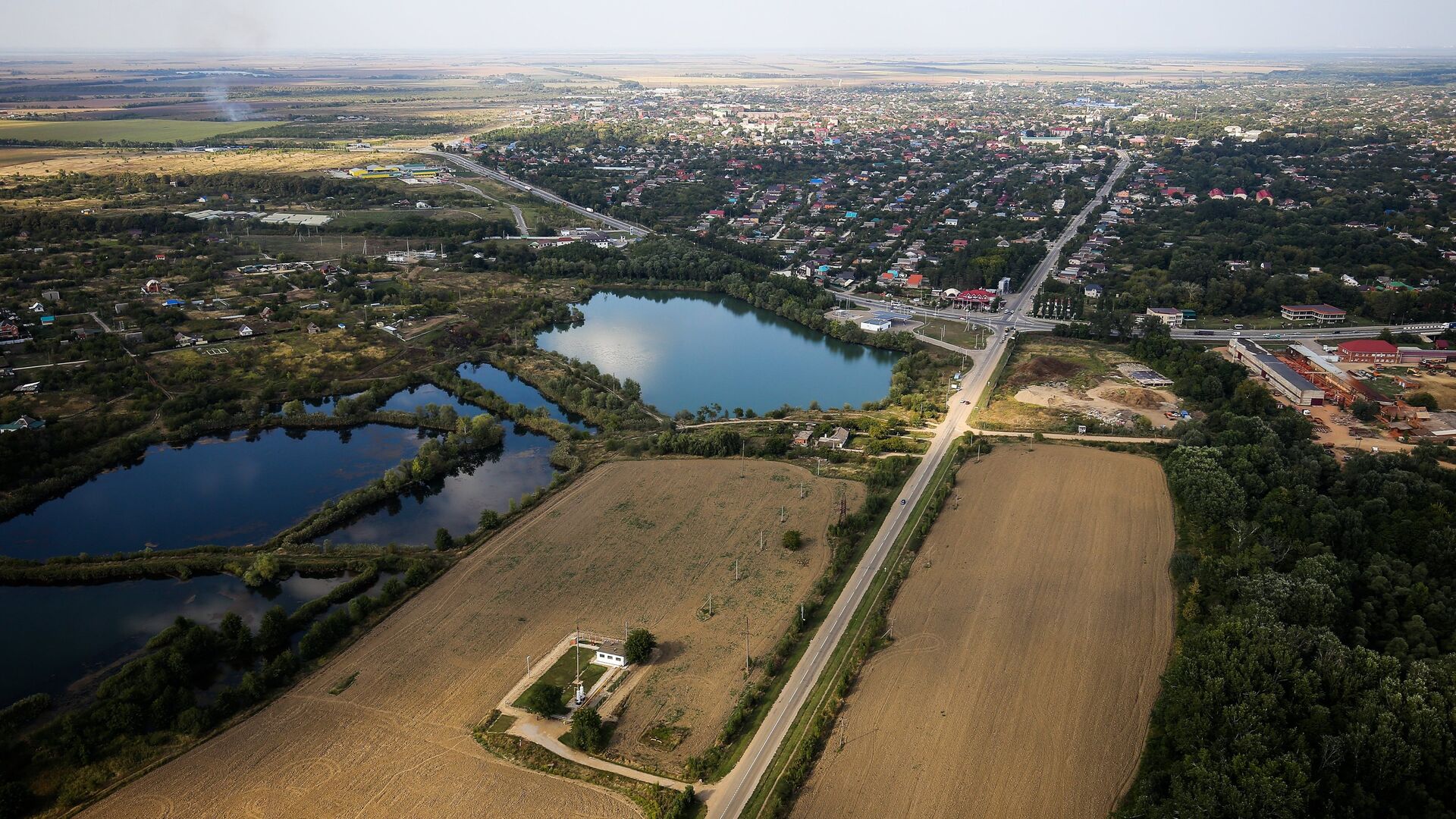 Вид на один из поселков Краснодарского края - РИА Новости, 1920, 28.04.2020