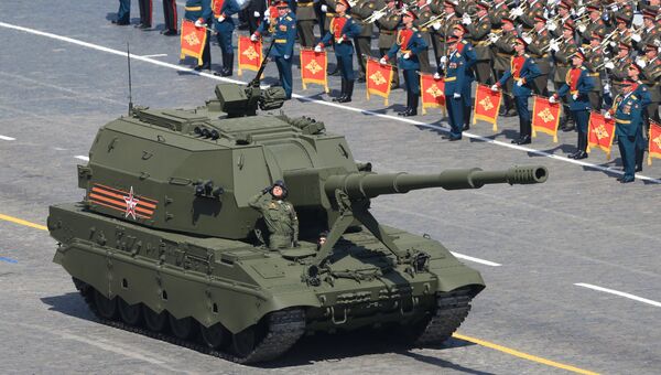 Самоходная артиллерийская установка (САУ) Коалиция-СВ. Архивное фото