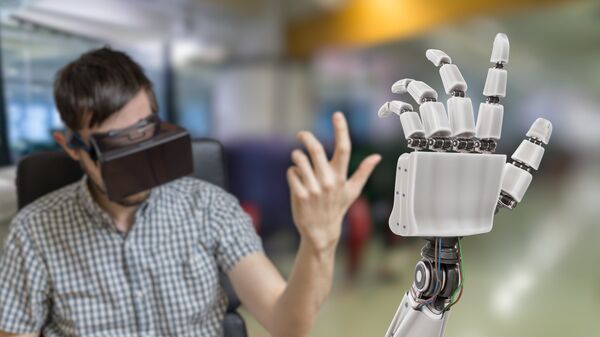 Управление бионической рукой при помощи гарнитуры виртуальной реальности