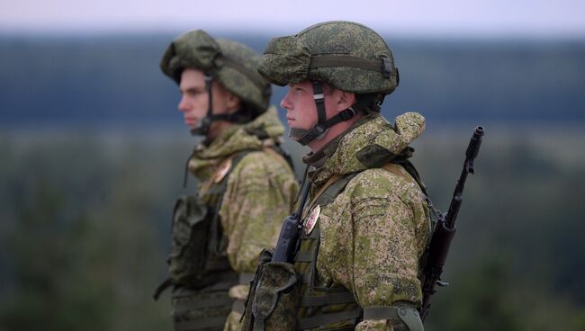 Российские военные на учениях. Архивное фото