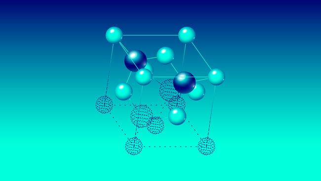 Так художник представил себе межатомные связи в кристалле