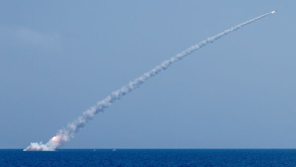 Запуск ракет Калибр по целям террористов в Сирии. 19 сентября 2017
