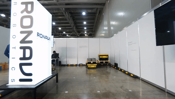 Работа первого российского складского робота Ronavi Robotics
