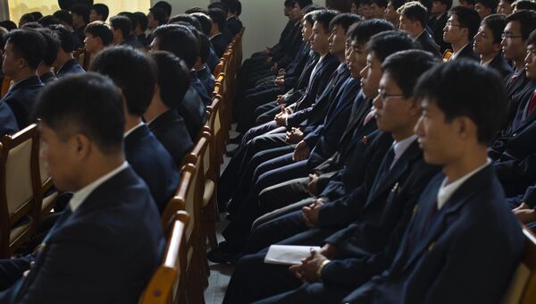 Студенты в Пхеньянском университете науки и техники. Архивное фото