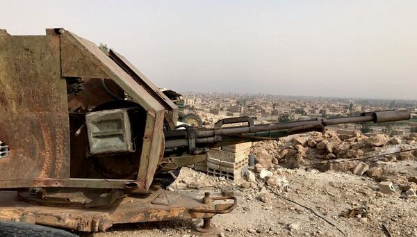 Район Джафра в Дейр-эз-Зоре во время наступления сирийской армии и бойцов народного ополчения.