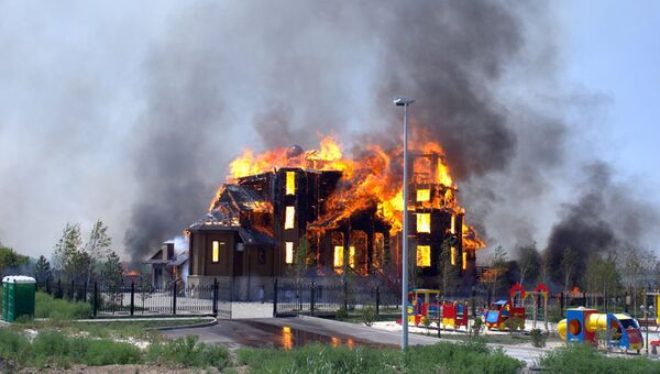 Благовещенский храм в Горловке, сгоревший в результате артобстрела