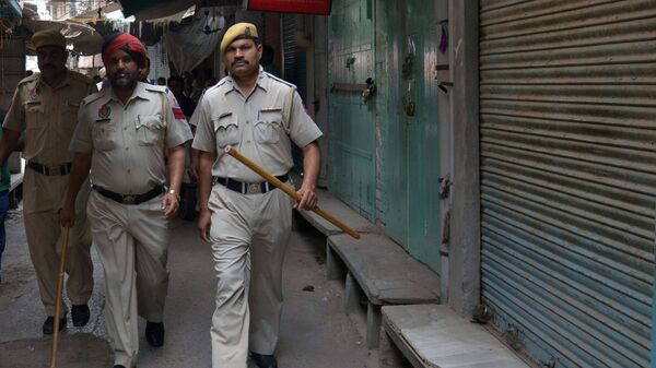 Индийские полицейские. Архивное фото