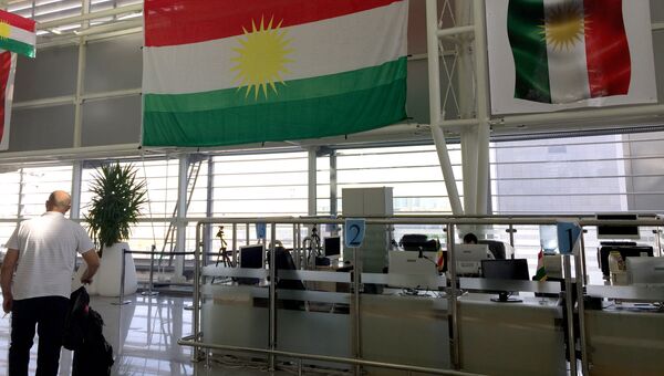 Флаги Иракского Курдистана. Архивное фото